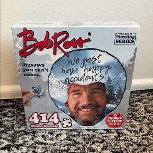 Bob Ross “We Just Have Happy Accidents.” 414 Piece Puzzle